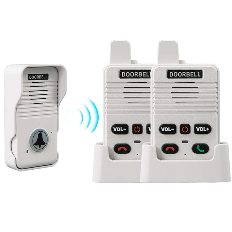 200 Meters Range Hand Free Two Way Wireless Doorbell Waterproof Home Apartment Intercom Factory Office Intercom System Doorbell