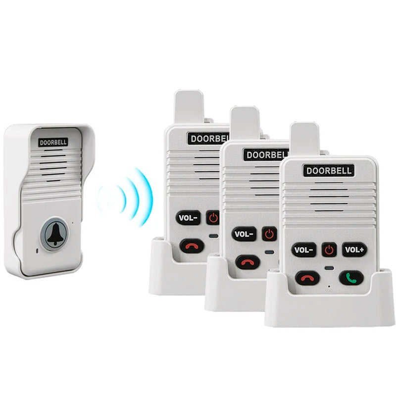 200 Meters Range Hand Free Two Way Wireless Doorbell Waterproof Home Apartment Intercom Factory Office Intercom System Doorbell