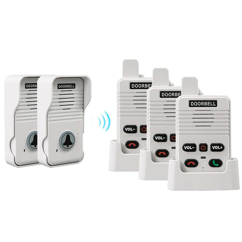 200 Meters Range Hand Free Two Way Wireless Doorbell Waterproof Home Apartment Intercom Factory Office Intercom System Doorbell